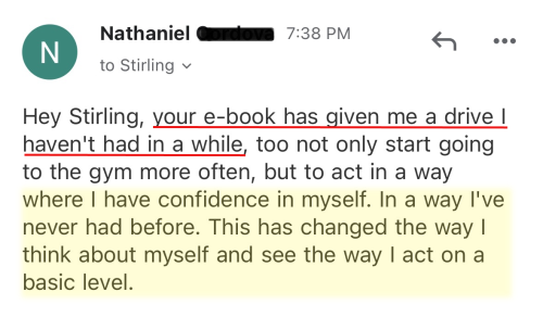 It’s changed the way he thinks about himself. He’s more driven and confident.
