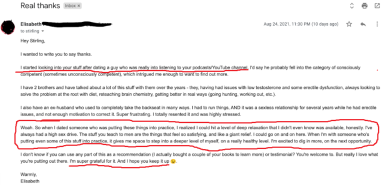 31 even women email me thanking me for helping guys